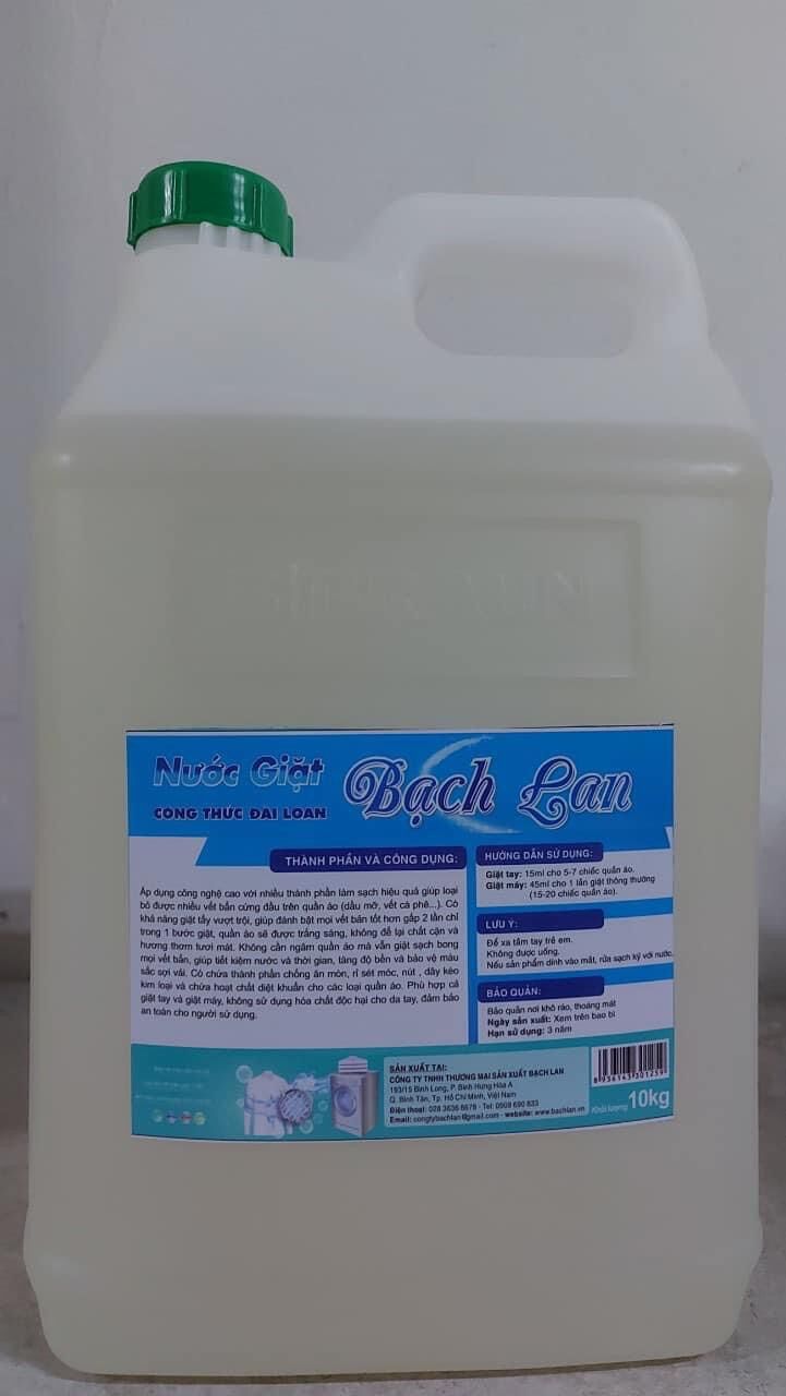 Nước giặt BẠCH LAN bình lớn 10Kg