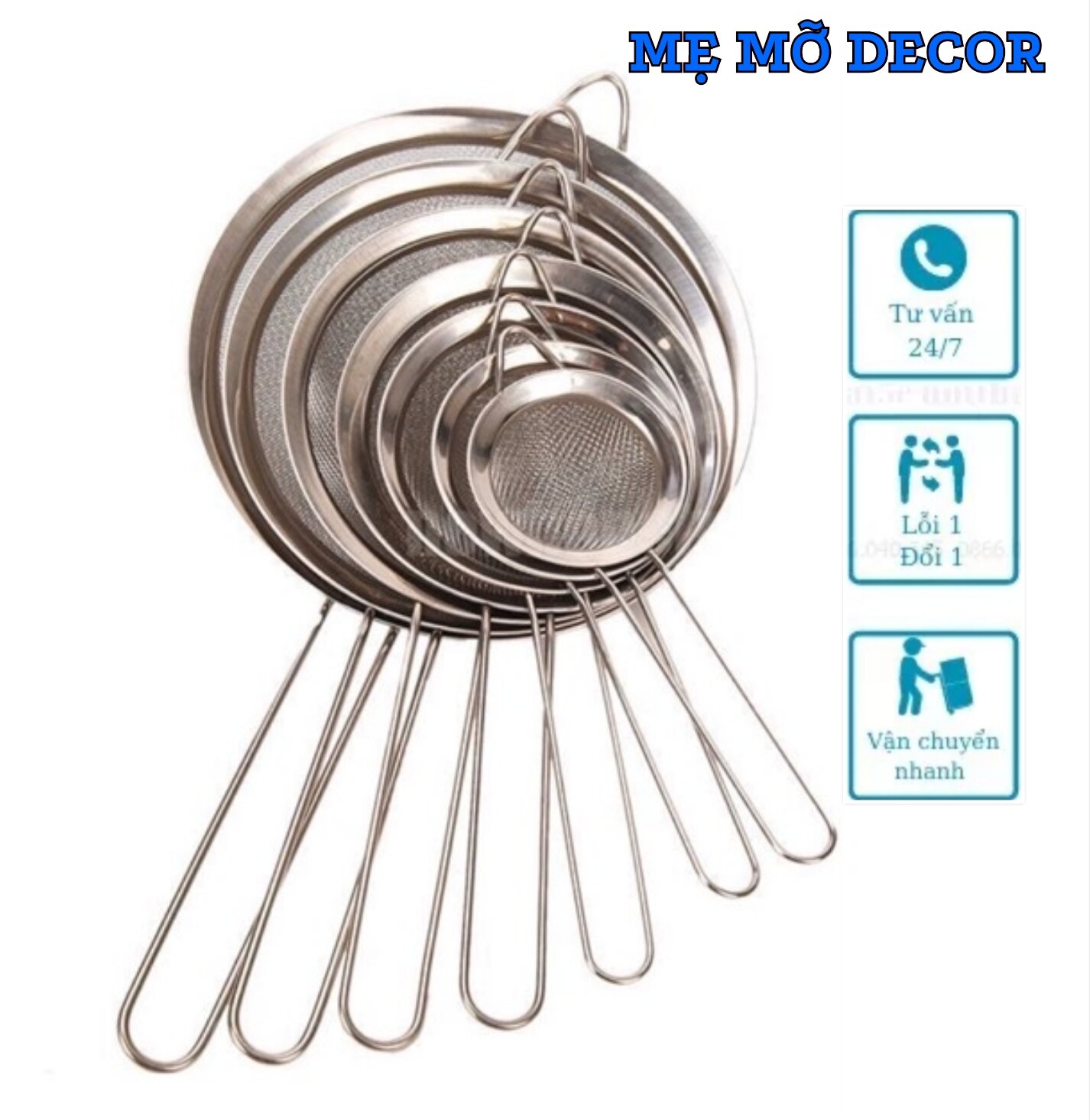 Rây Lọc Cháo bột sữa inox Siêu Mịn ( size 12 - 14)