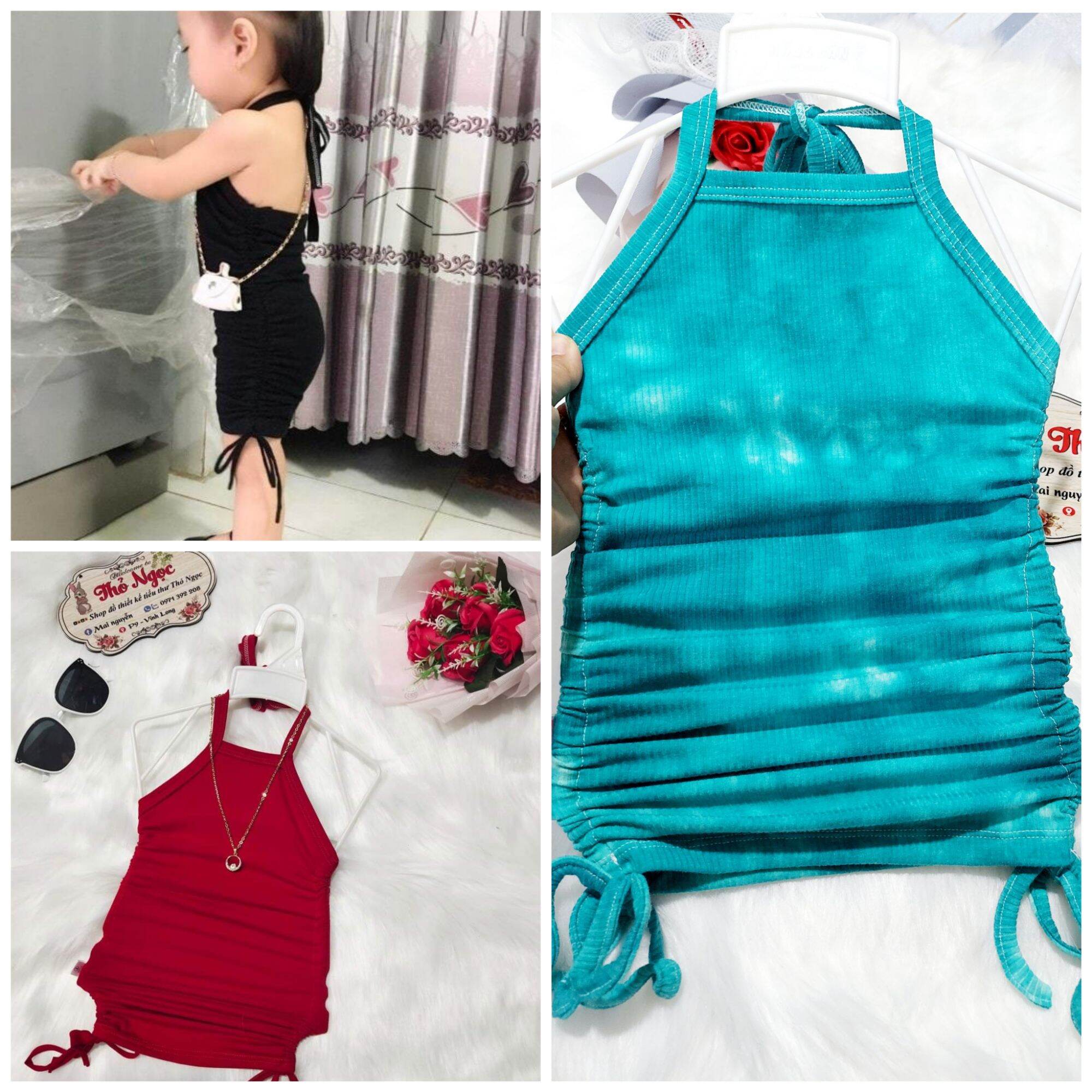⚡sale sập sàn⚡ váy body dây rút cho bé yêu ❤️