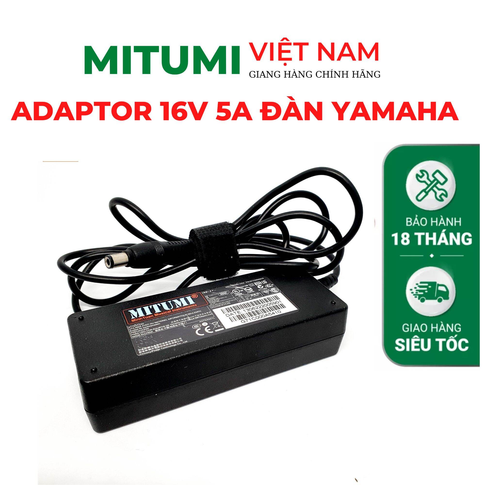 Adaptor 16v-3a nguồn cho các dòng đàn yamaha psr- xxx