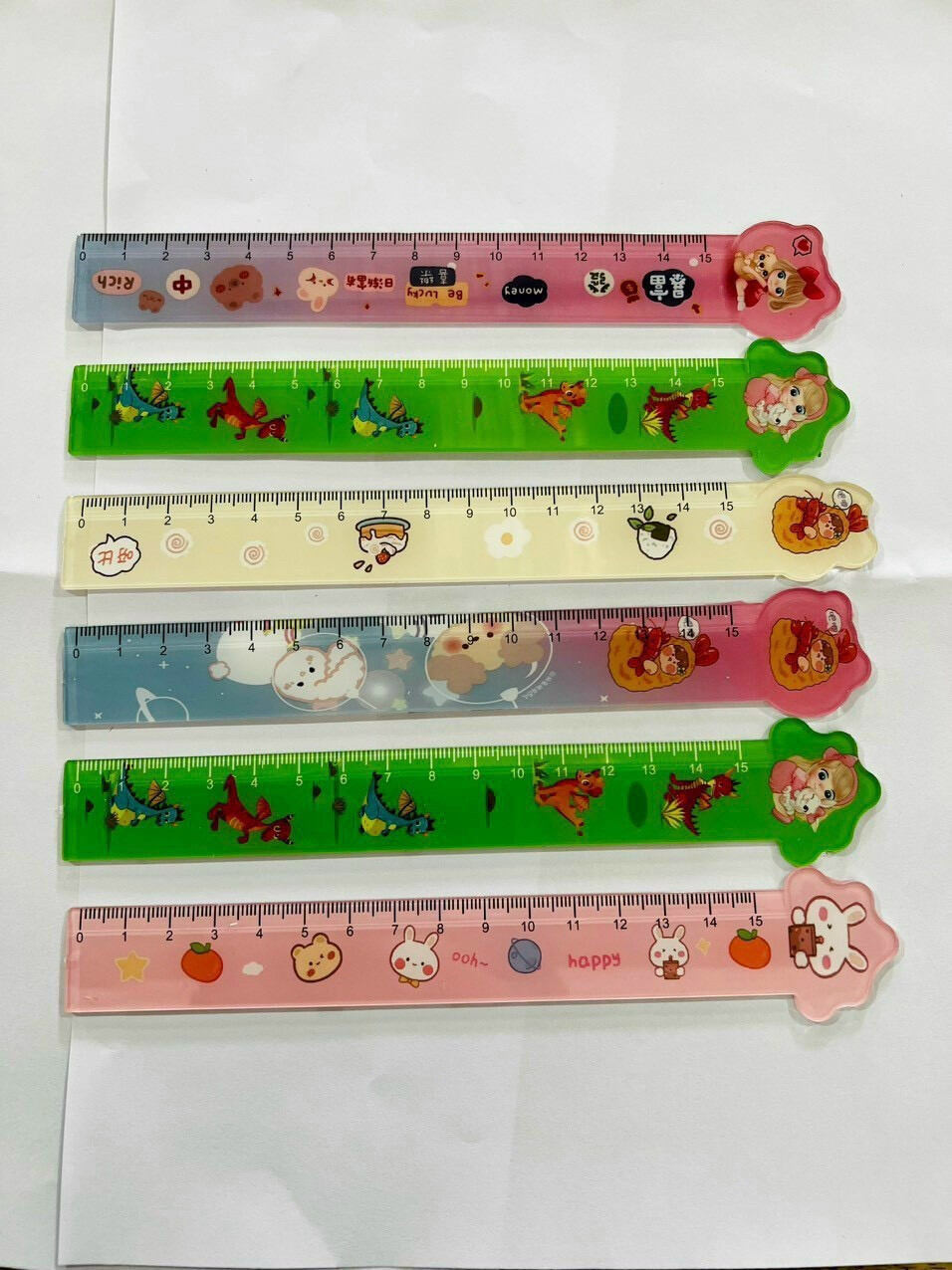 Bộ Thước Kẻ Eke Đo Độ 4 Món Dài 20cm/ Thước dài