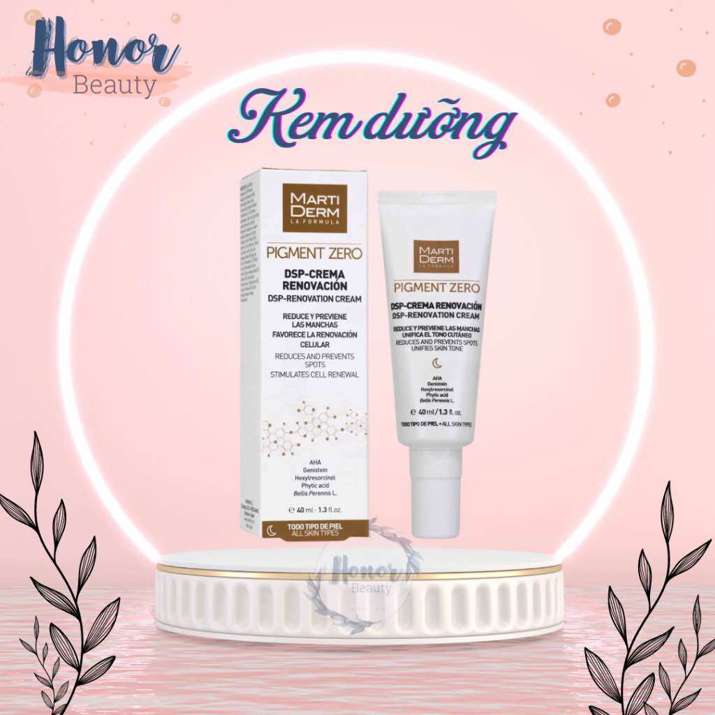 Kem đêm làm sáng da, mờ nám martiderm pigment zero dsp renovation cream 40ml