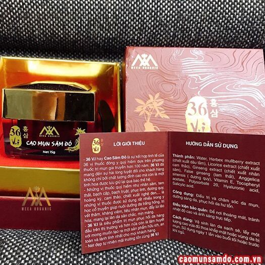 Cao mụn sâm đỏ 15g hộp lớn