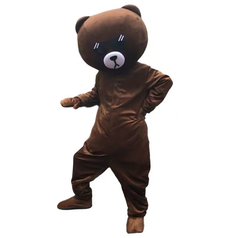 MASCOT BROWN GẤU LẦY đầu 35cm