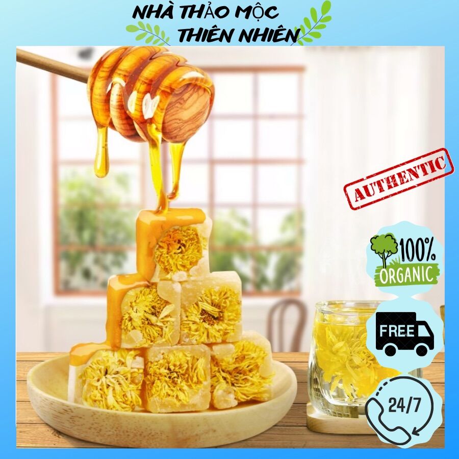Trà viên hoa cúc đường phèn mật ong ngủ ngon, thanh nhiệt