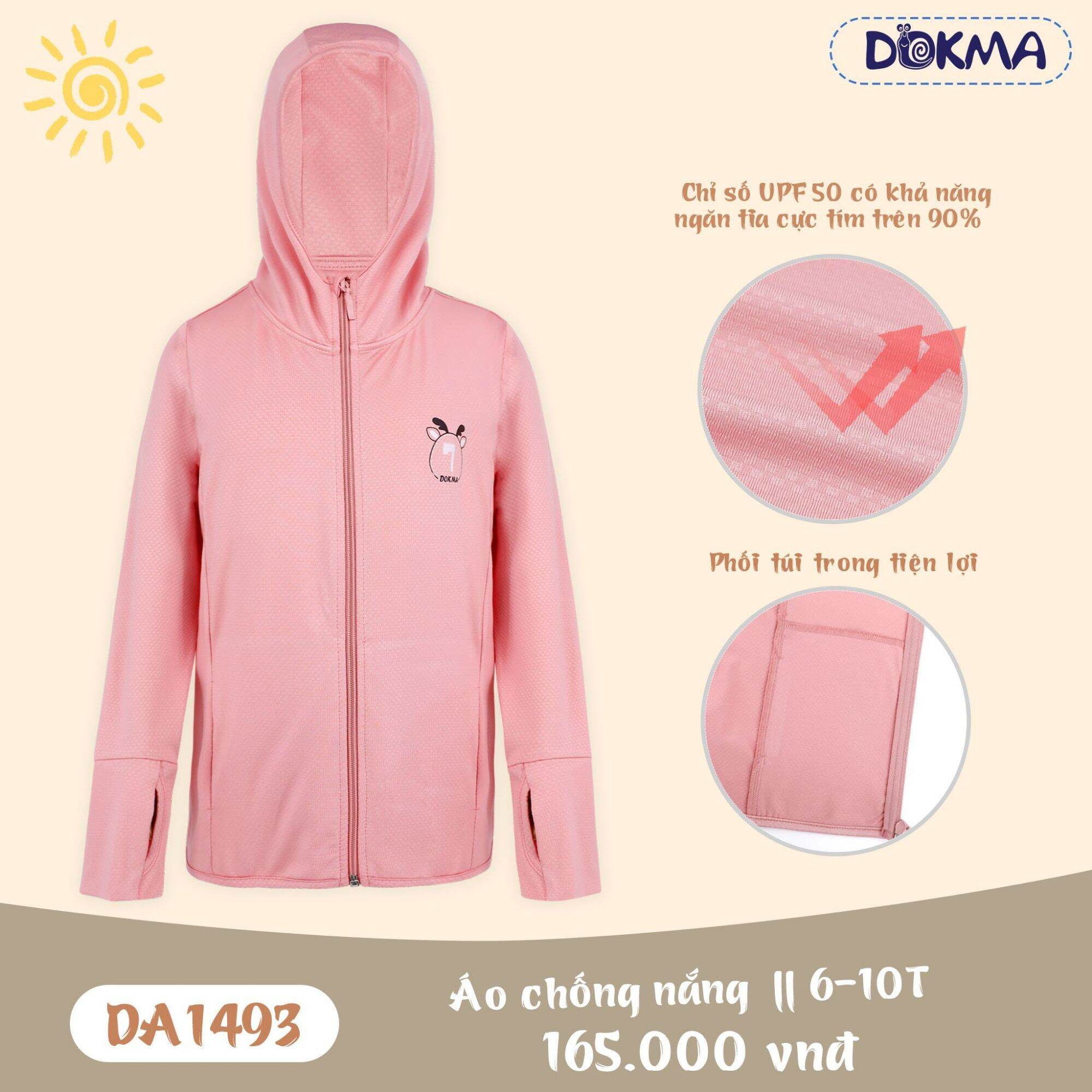 Áo chống nắng cho bé Dokma 6-10T