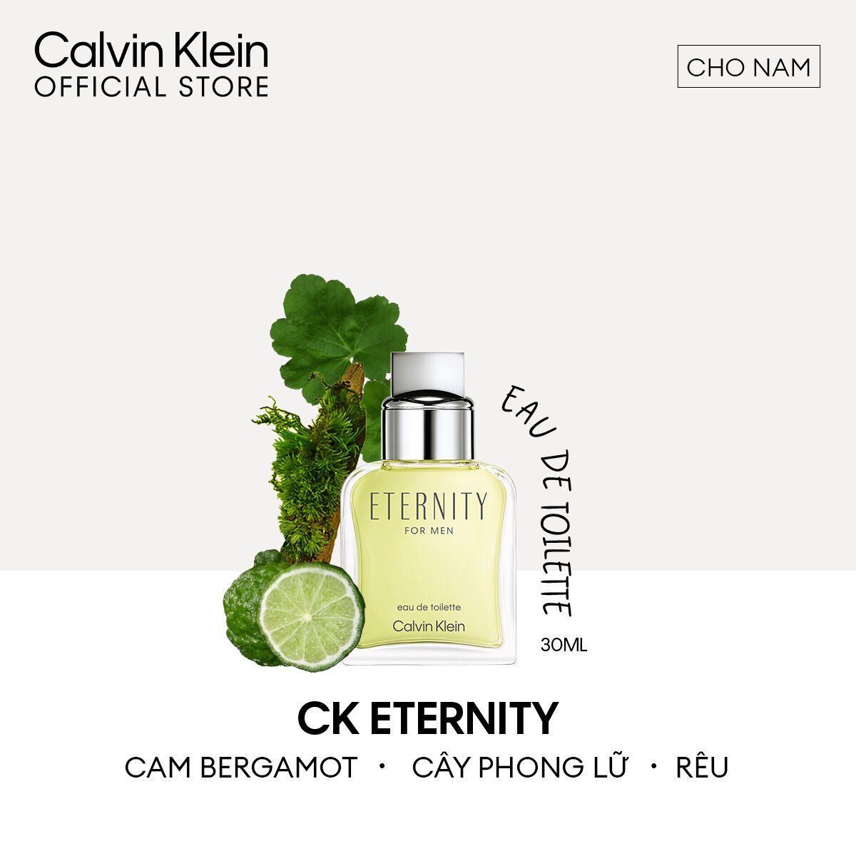 [CLEARANCE SALE] Nước Hoa Nam Calvin Klein Eternity Men EDT 50ml