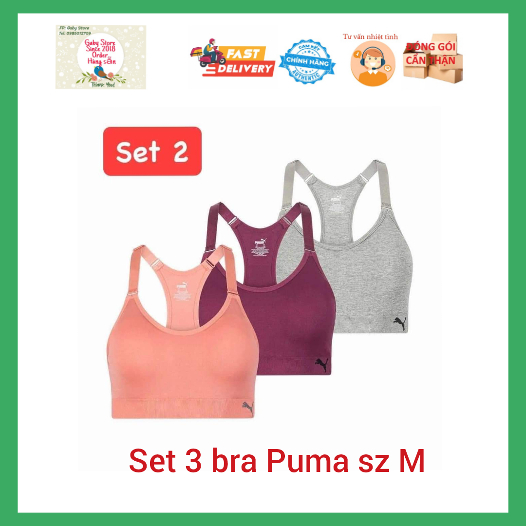 Set 3 áo tập puma size m