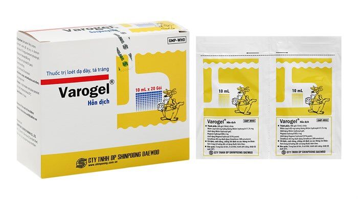Varogel hỗ trợ dạ dày - hộp 20 gói