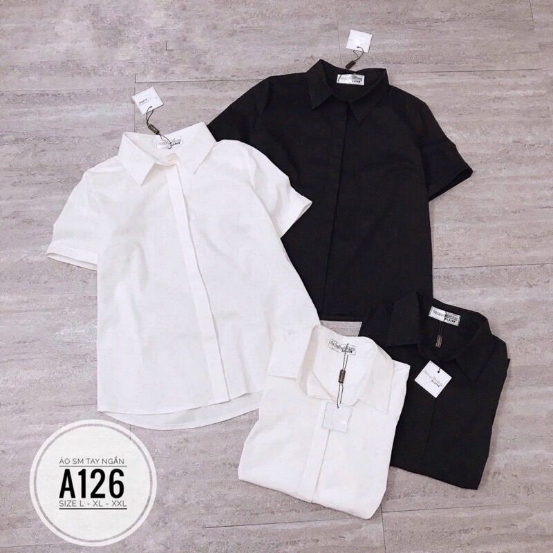 Bigsize áo sơ mi tay ngắn a126