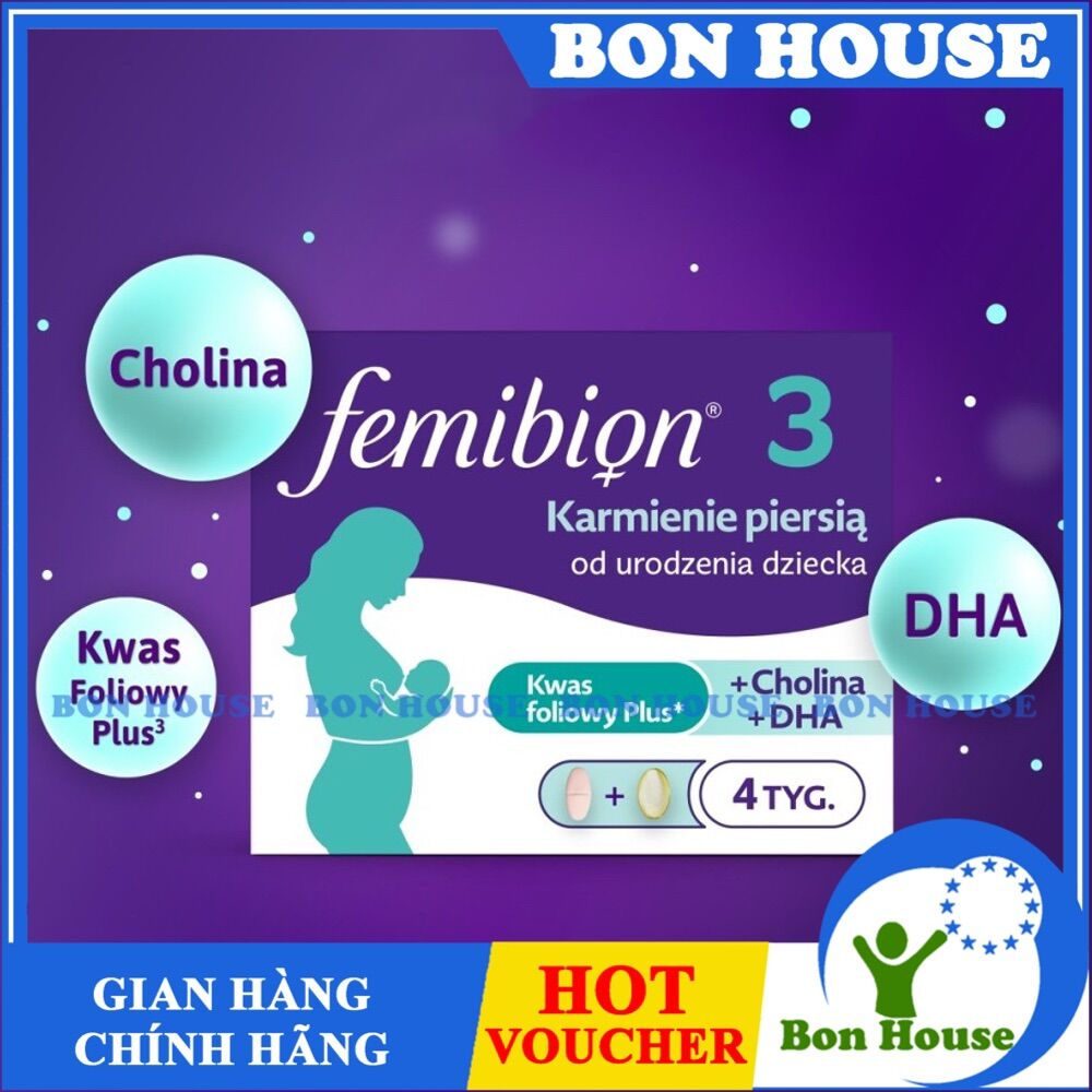 Femibion 3 (8 tuần) đủ bill, hàng Châu Âu-