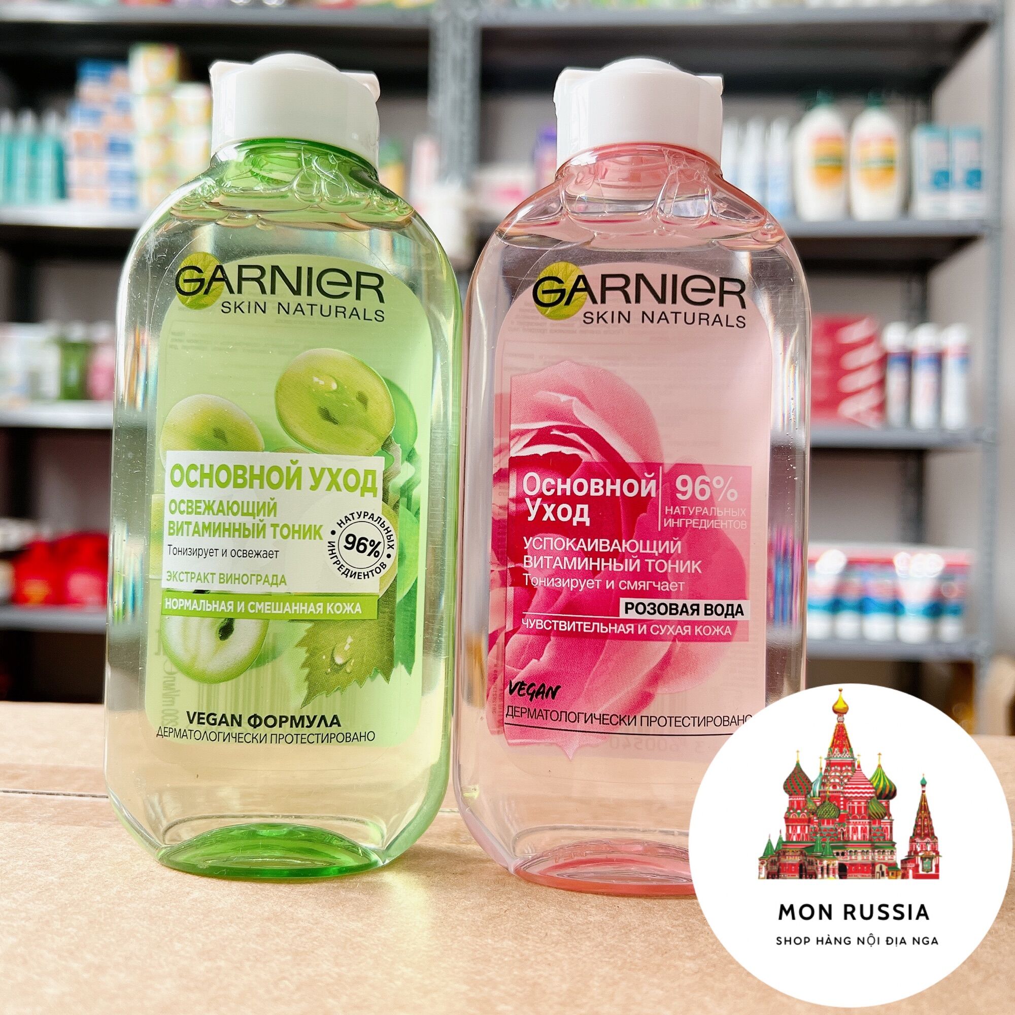 Toner Nước hoa hồng Ganier của Nga 200ml