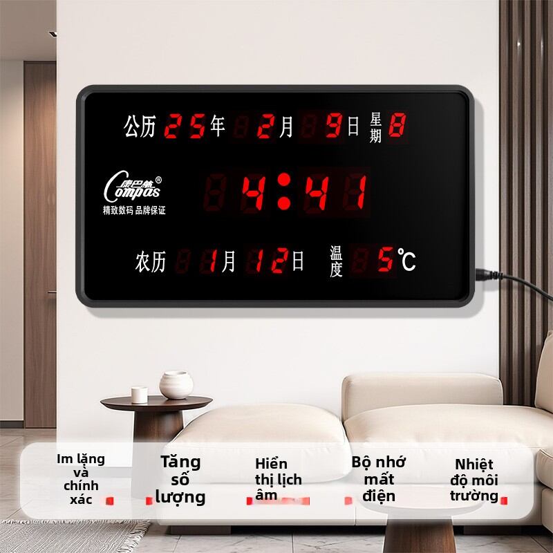 Compas | Đồng Hồ Lịch Vạn Niên LED Số