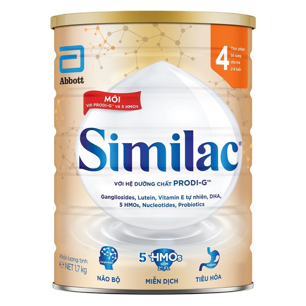 Sữa bột similac 4 1,7kg dưỡng chất 5g 1.7kg