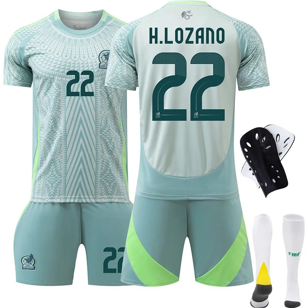 Áo Đấu Bóng Đá Mexico Số 22 Lozano Bộ Đồ Thi Đấu Người Lớn Và Trẻ Em Bán Chạy Nhất Mùa Giải