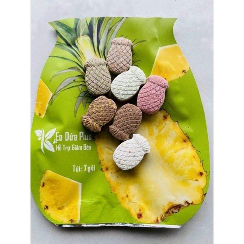 Kẹo dứa giảm cân Plus 7 viên 7 vị V IC (nguyên tem)