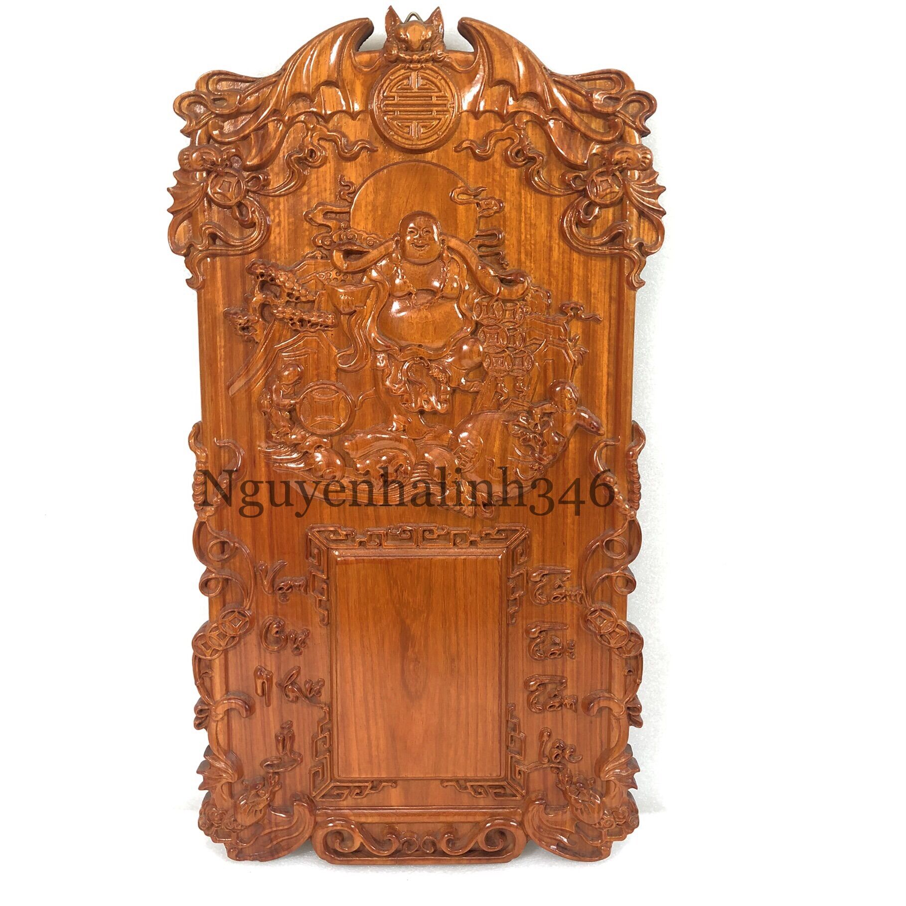 Đốc Lịch Treo Tường Gỗ Hương 70x40 Cm