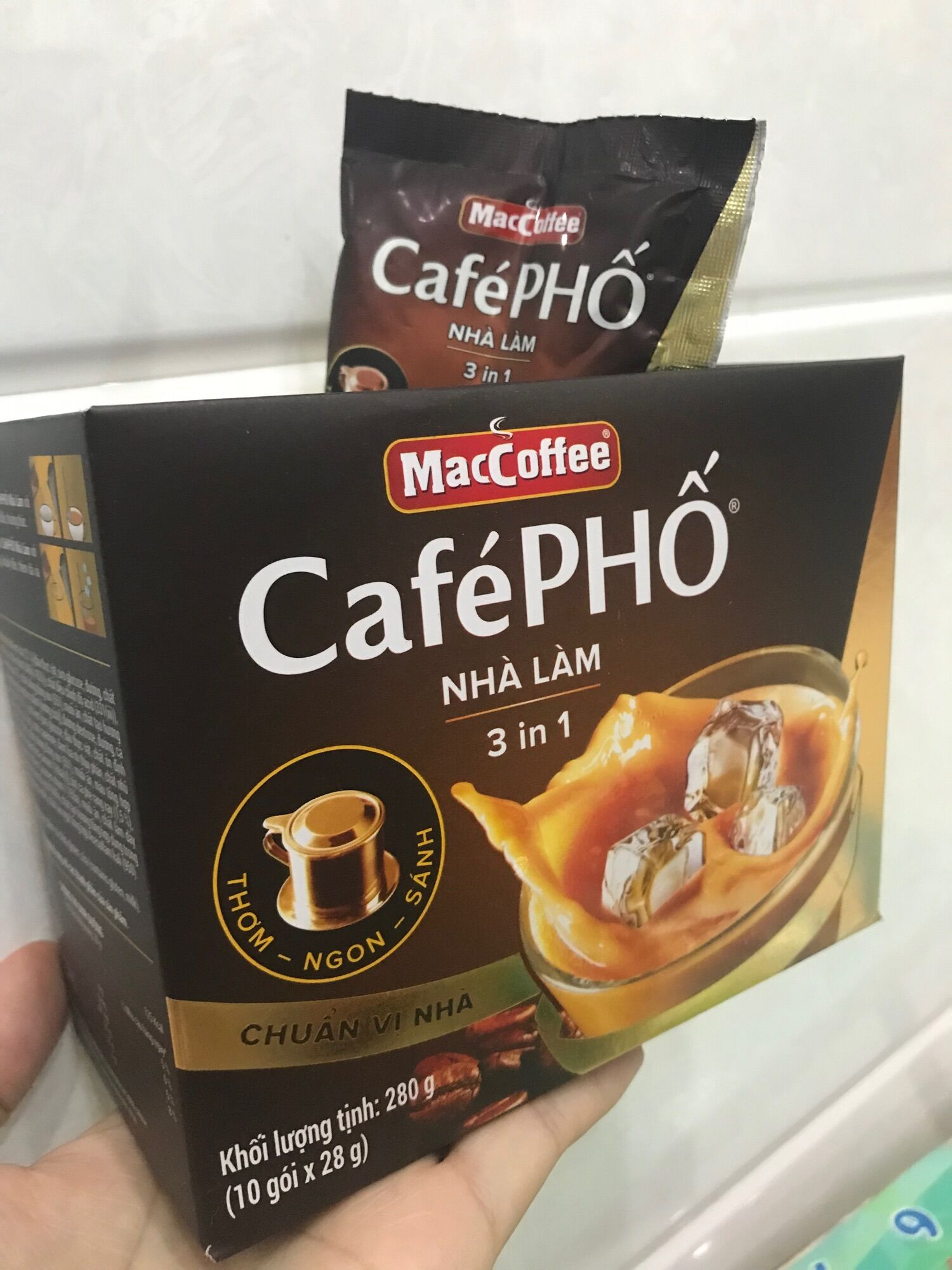 Maccoffee Cà Phê Phố Nhà Làm 3in1 280g ( 10 gói x 28g )