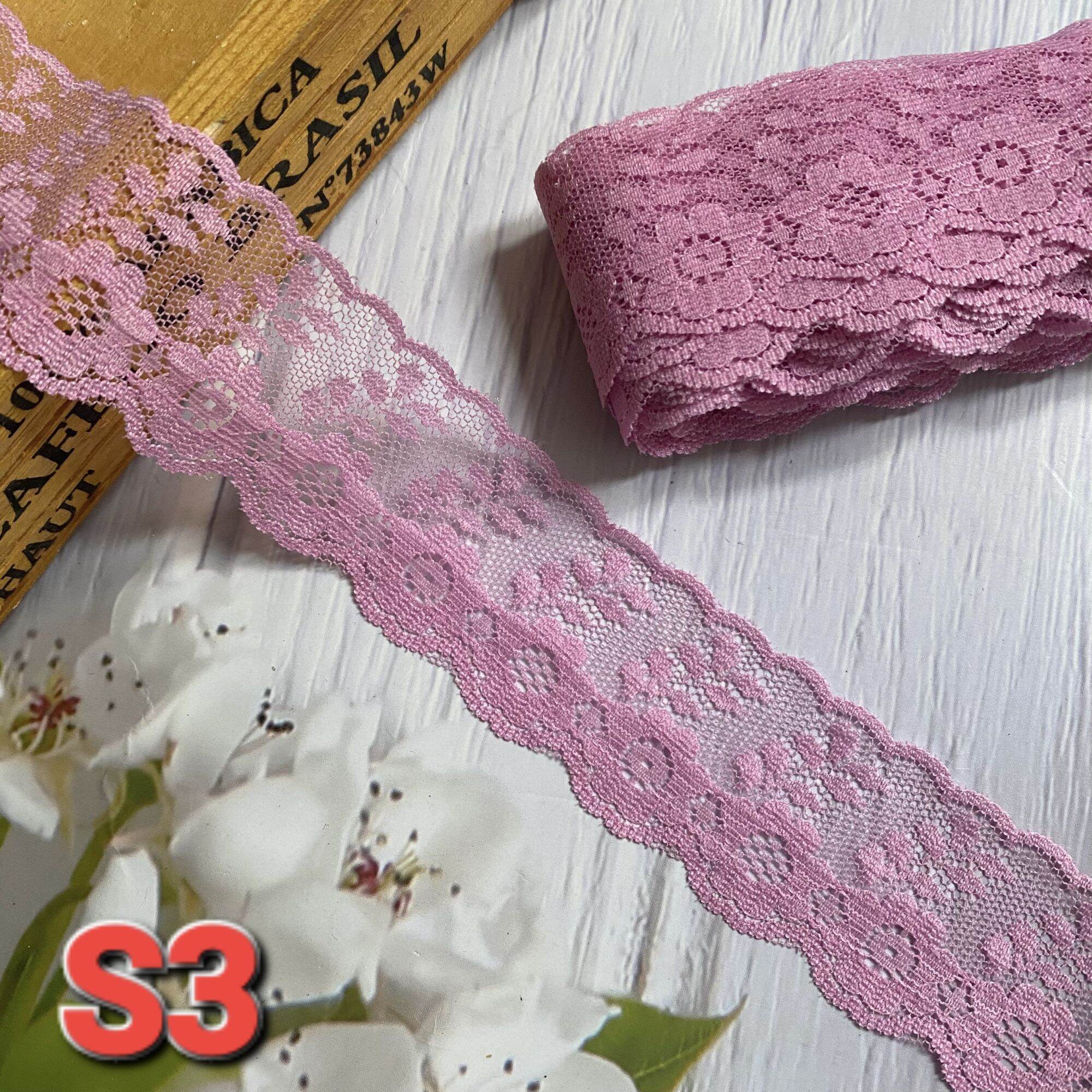 Ren lưới poly mềm , phụ kiện may vá, bản rộng 3.5cm