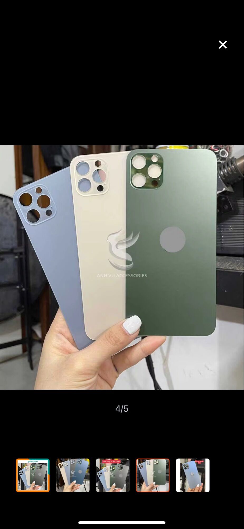 Kính lưng iphoe 13promax đủ màu