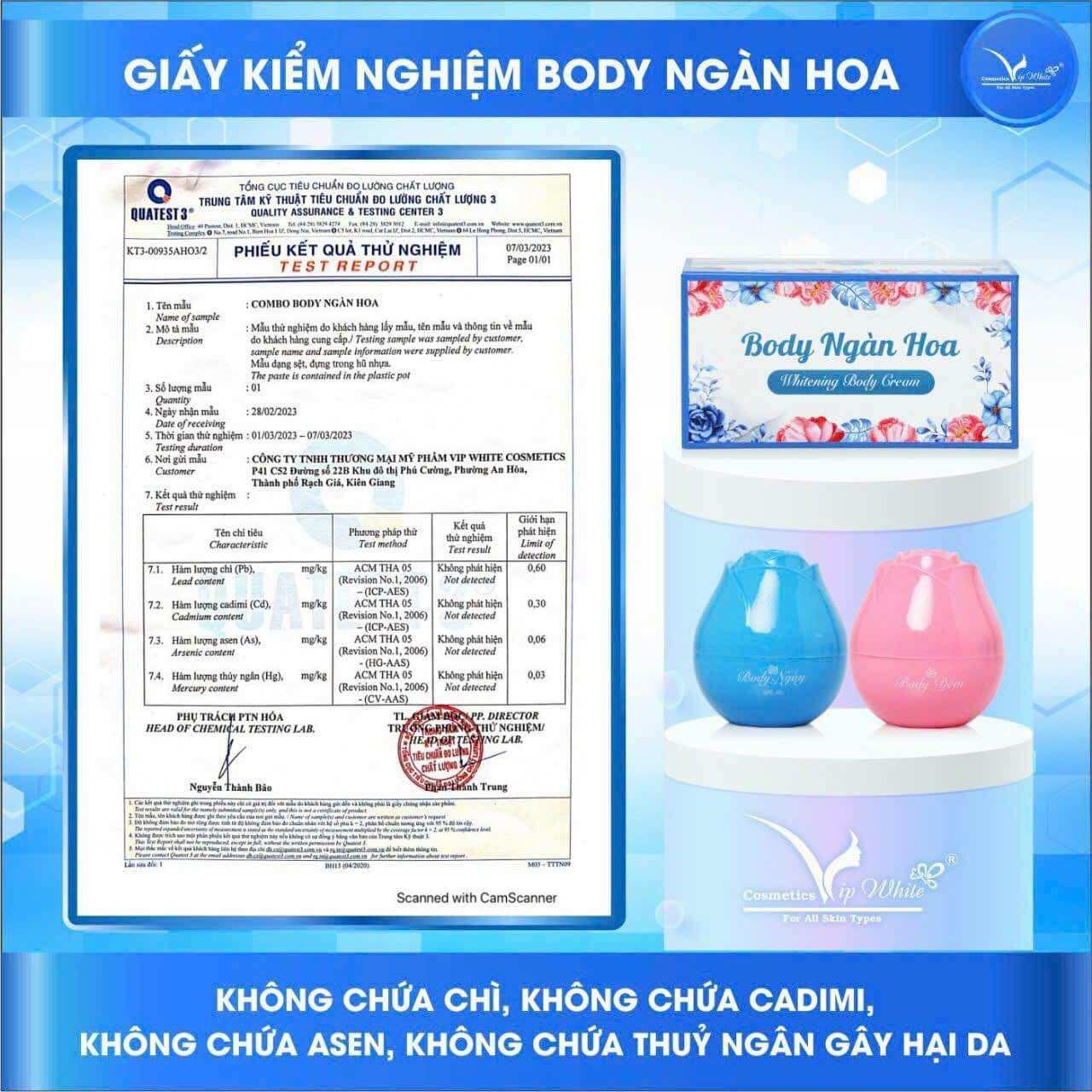 KEM BODY NGÀN HOA VIP WHITE