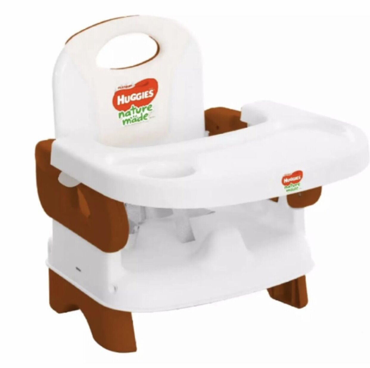 Ghế ăn dặm Huggies màu nâu trắng