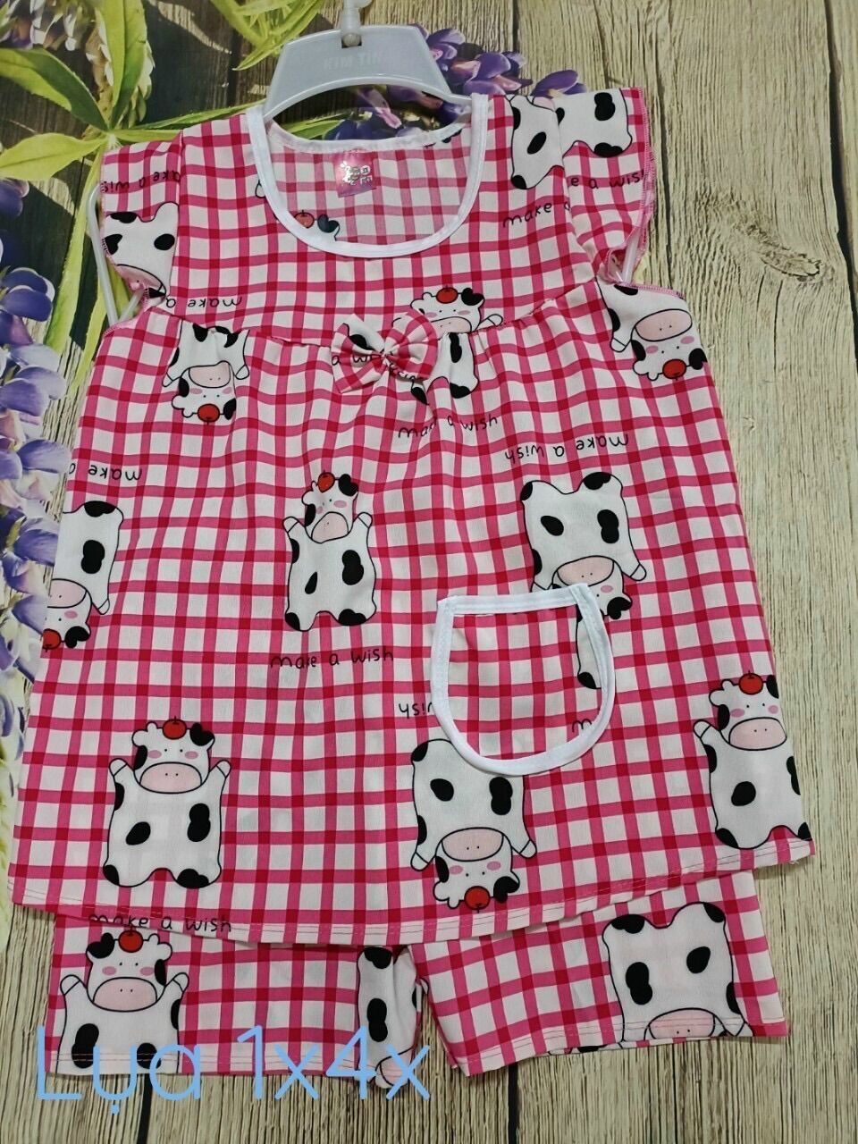 Bộ lụa cho bé gái size lớn 25-35 kg