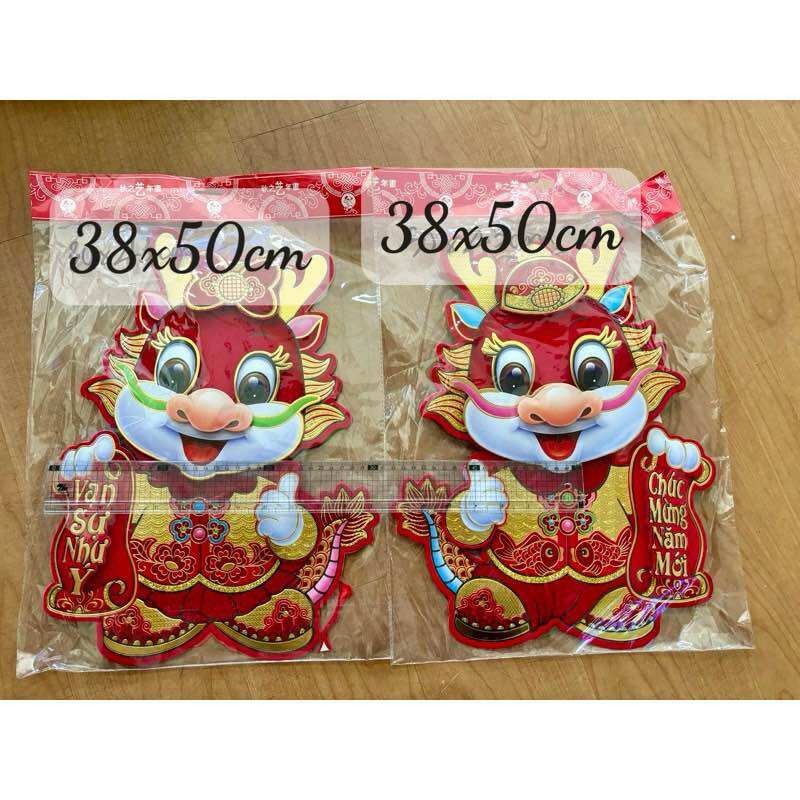 Trang trí tết dán tường 2024