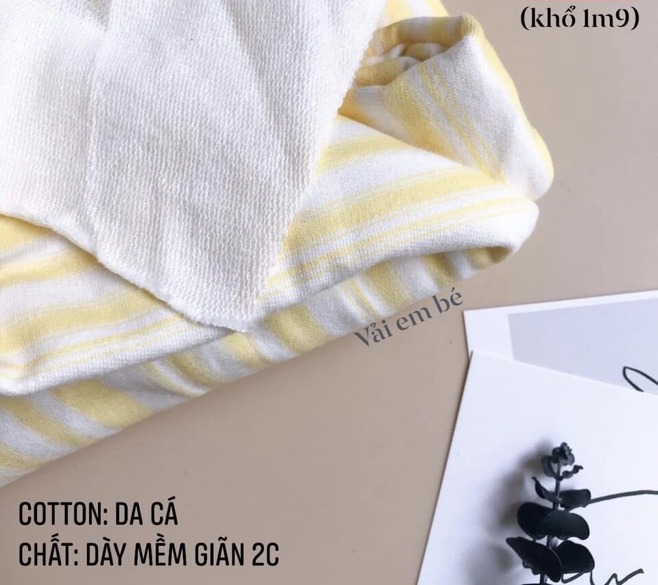 Vải Cotton may áo, đầm, đồ bộ cho bé