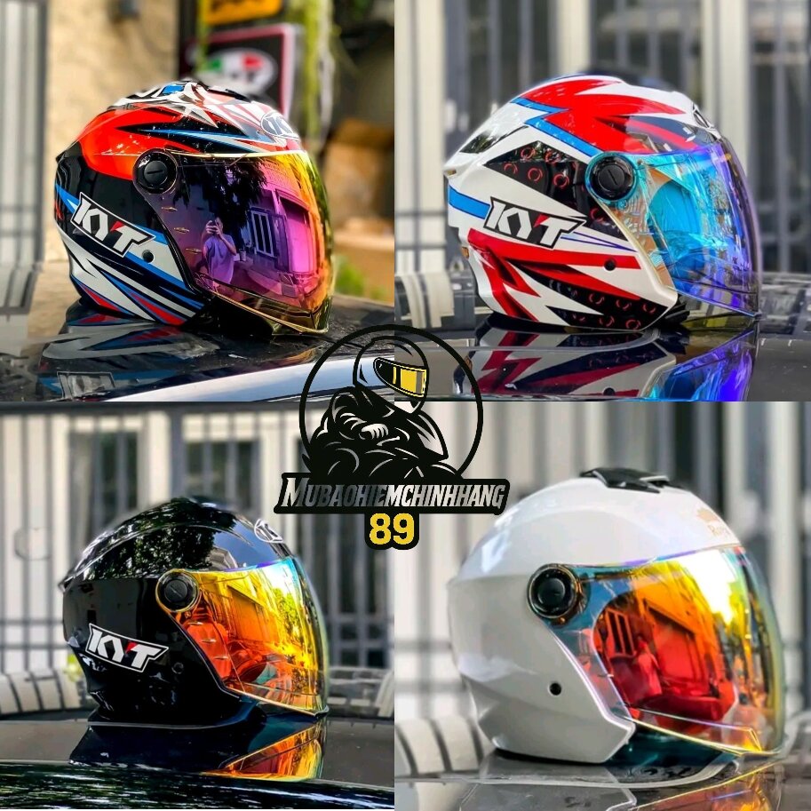  Mũ bảo hiểm 3 4 2 kính chống nước Royce XH01 Tem Helmet kyt 15hp 