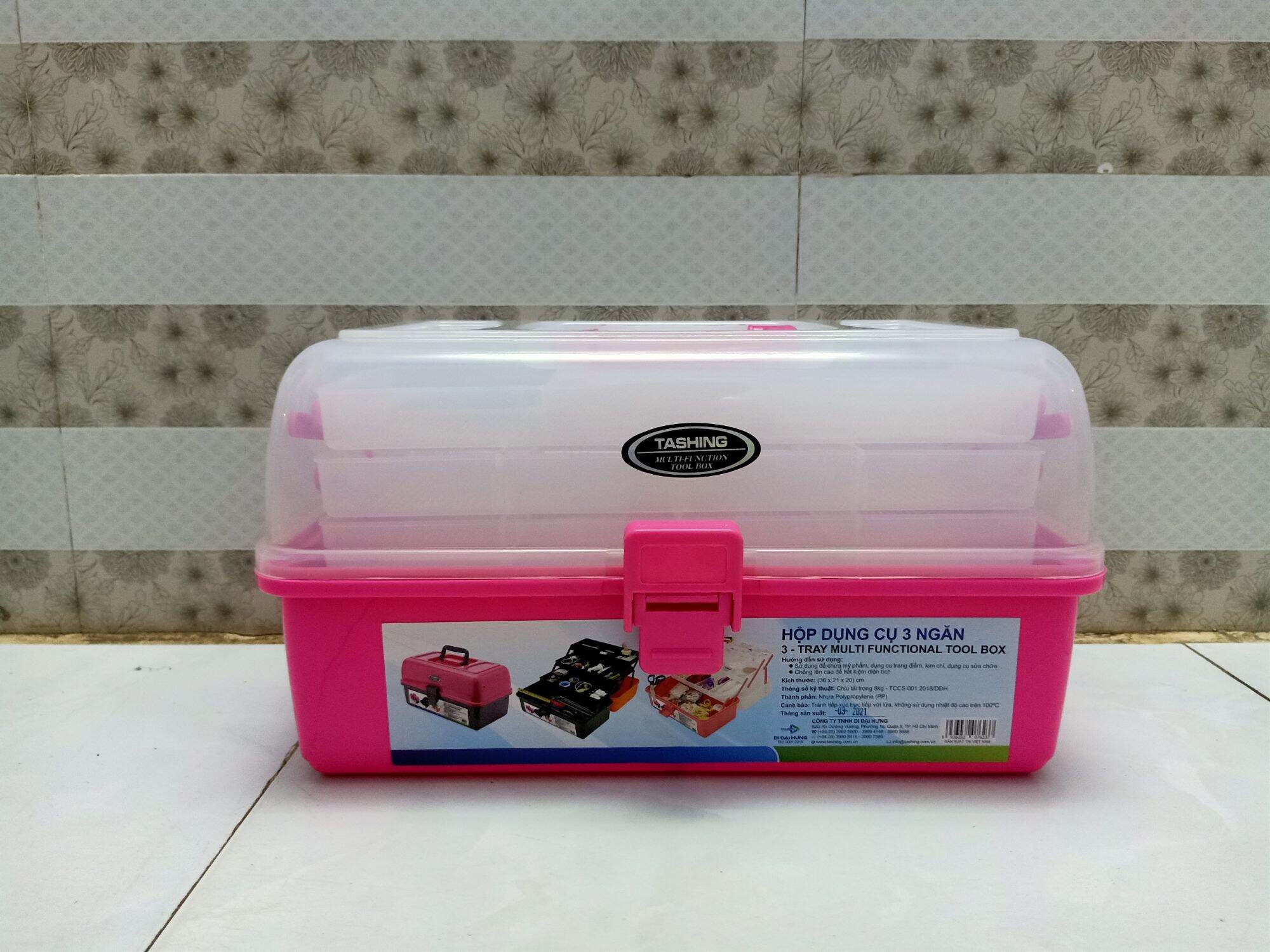 Hộp đựng dụng cụ 3 ngăn và 2 ngăn tashing, thiết kế gọn nhẹ, bằng nhựa cao cấp, chịu lực tốt