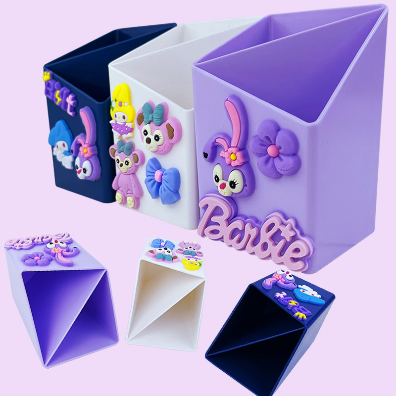 Hộp cắm bút 2 ngăn Barbie