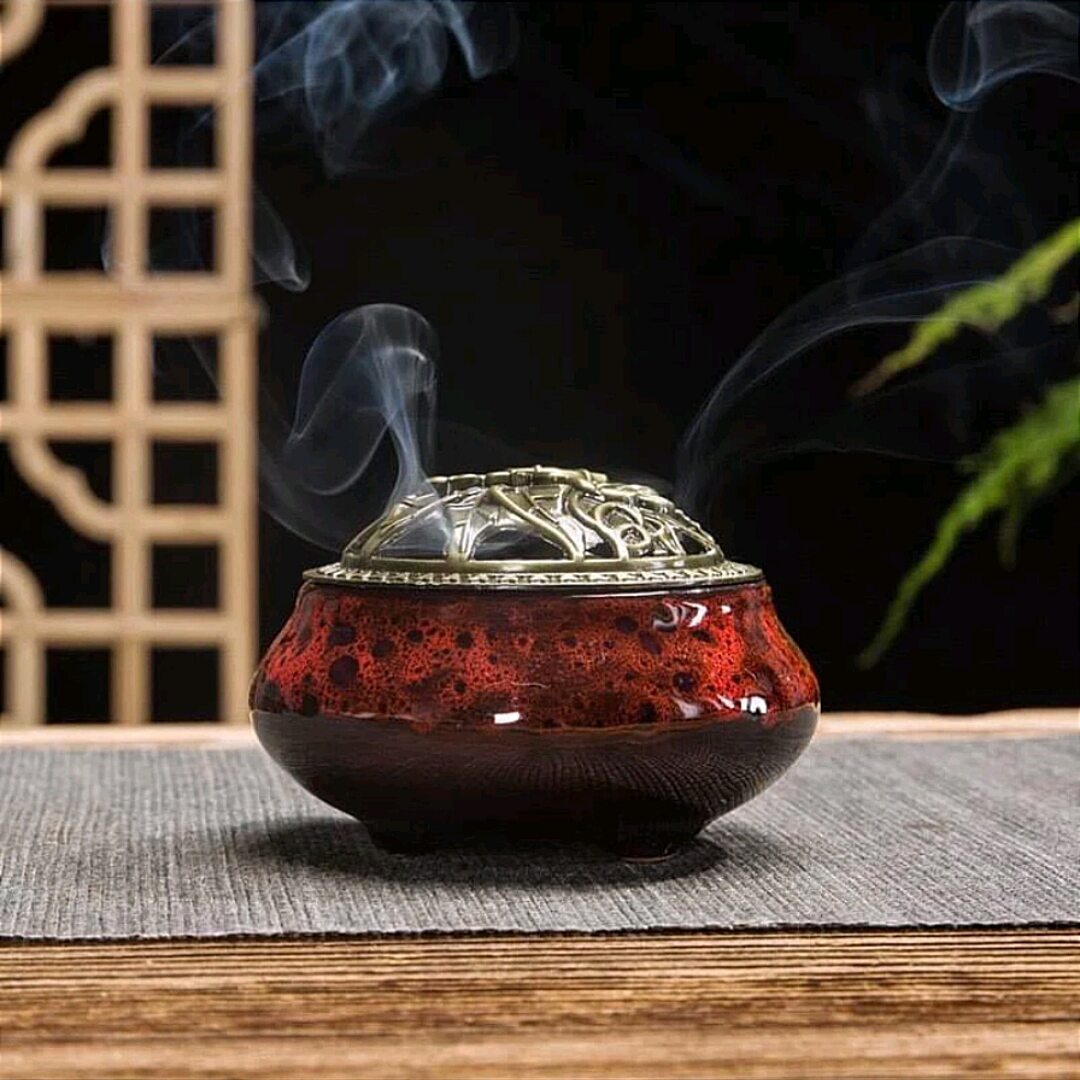 Lư Xông Trầm - Lư Đốt Trầm Hương Bằng Sứ