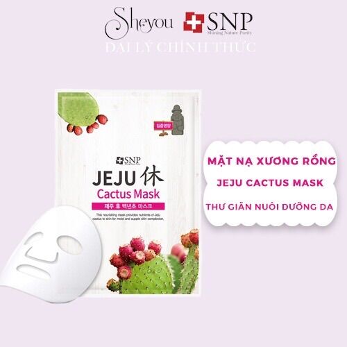 Mặt nạ xương rồng jeju snp - cung cấp dinh dưỡng tập trung