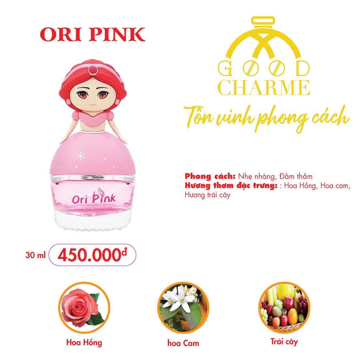 [HCM]Nước hoa Ori pink 30ml