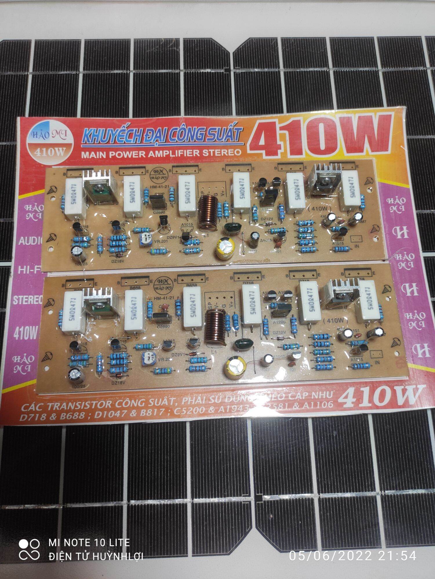 Mạch công suất 410W 12 so Hảo Mi
