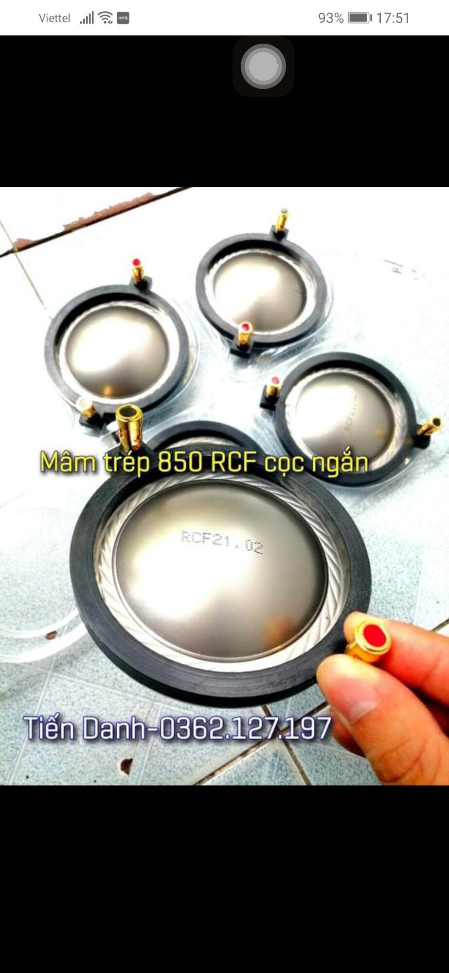 [HCM]Mâm trép 850 RCF