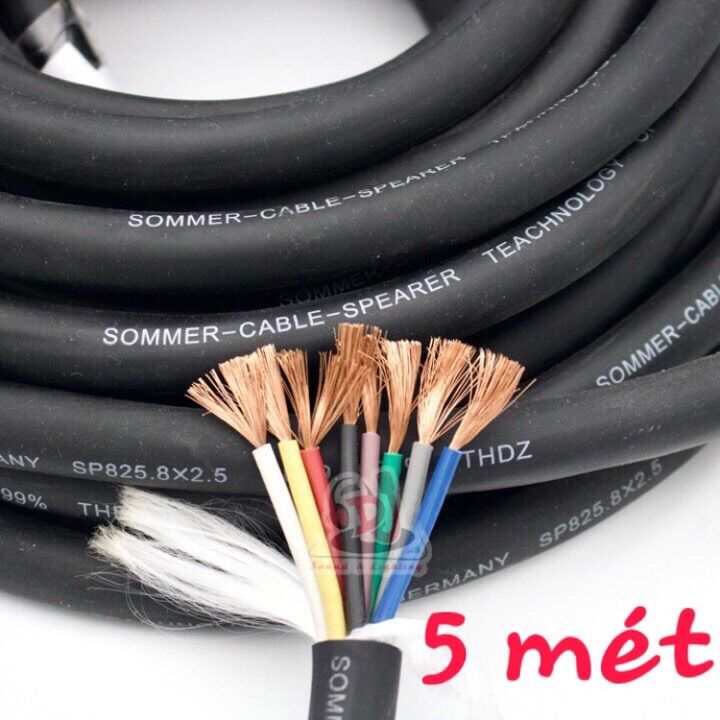 Dây Loa 8 ruột 2.5mm dây loa đồng nguyên chất số lượng 5m day loa san khau