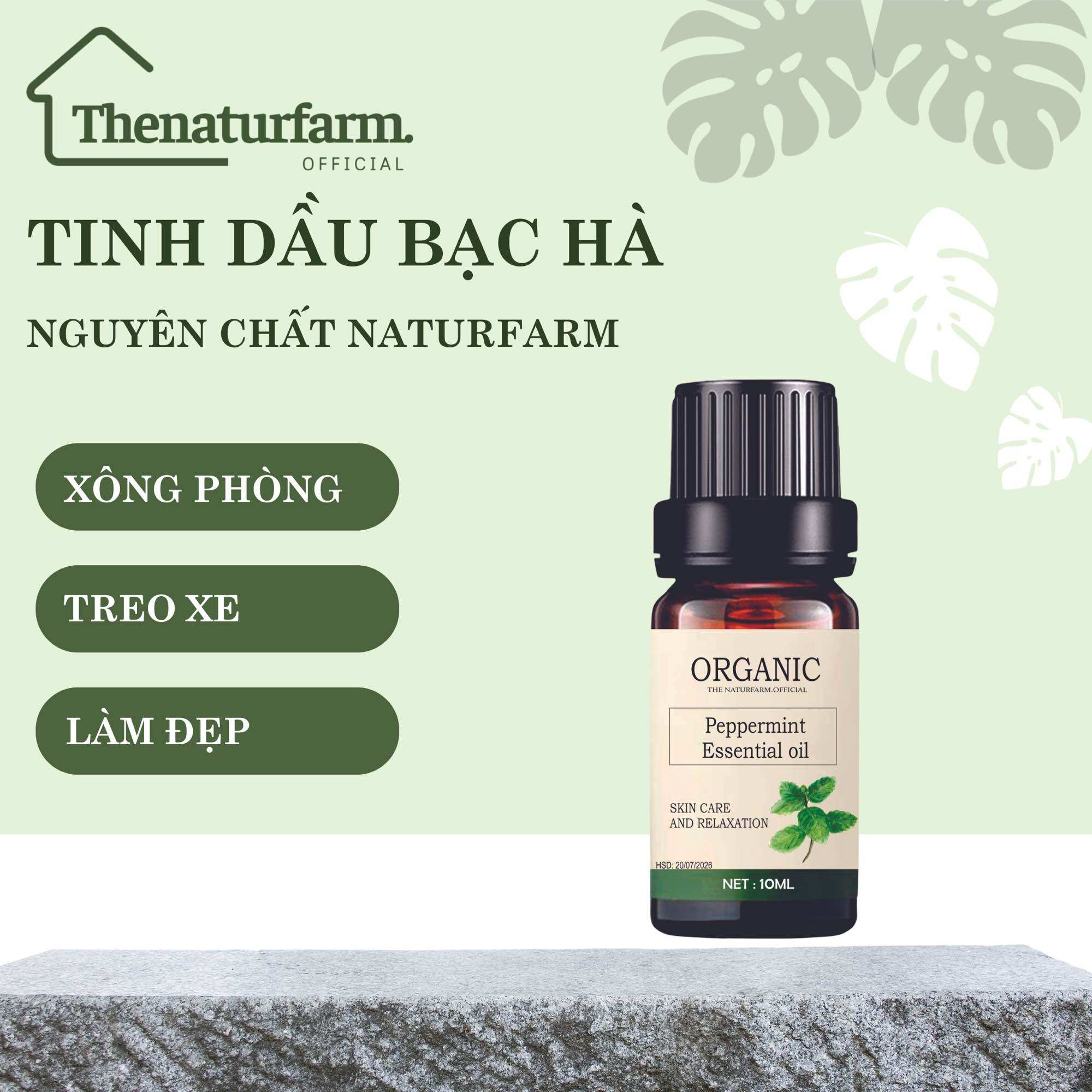 Tinh dầu bạc hà 10ml - tinh dầu xông phòng treo xe đuỗi muỗi