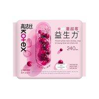 Kotex | Đệm Vệ Sinh Thân thiện và Thoáng Khí với Probiotic Cranberry Ngày và Đêm