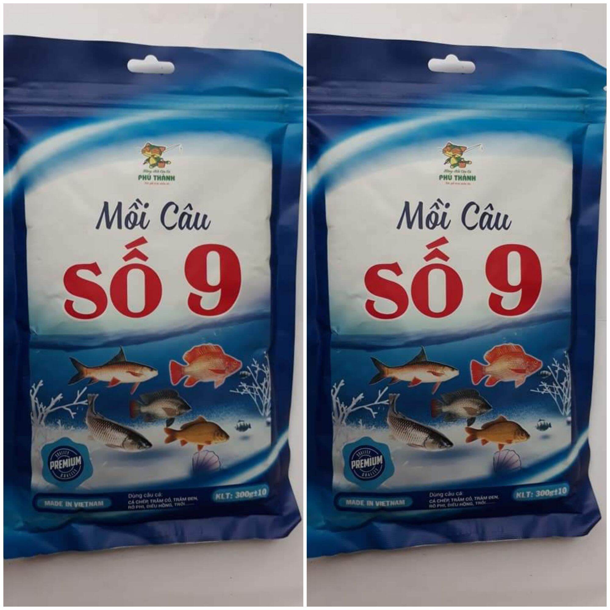 2 Gói Mồi Câu Cá Phú Thành Số 9_ Mồi Câu Đa năng