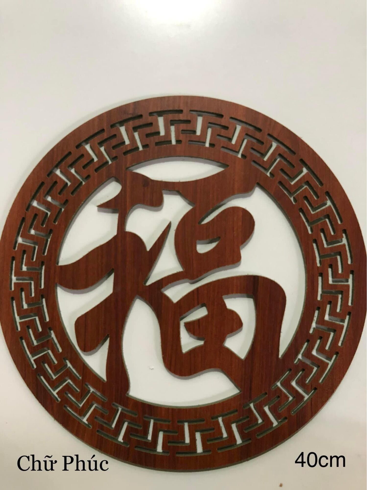 Chữ phúc trang trí bàn thờ bằng alu