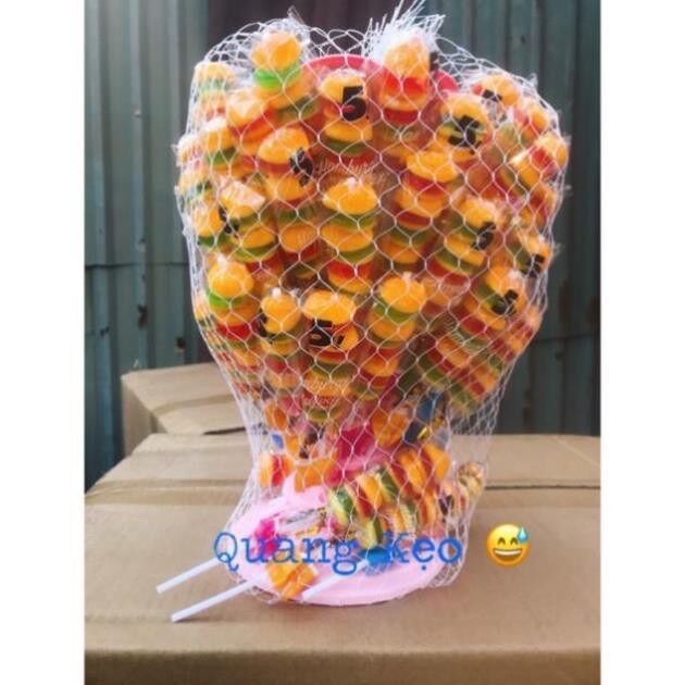 Tháp 60 chiếc kẹo dẻo hamburger loại to