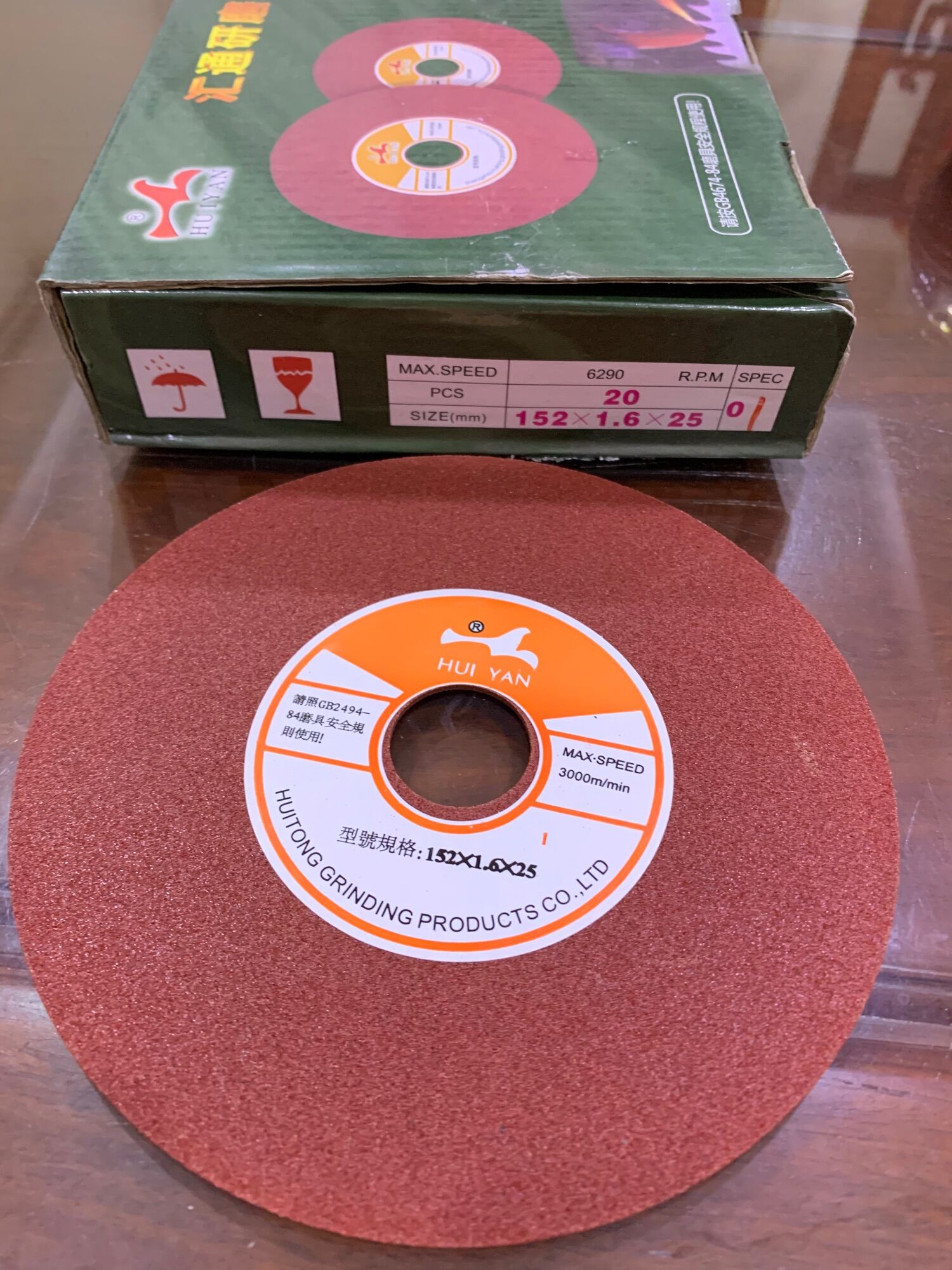 ĐÁ MÀI LƯỠI HỢP KIM TỰ ĐỘNG PHI 152*1.6mm*25 VÀ 152*2.0mm
