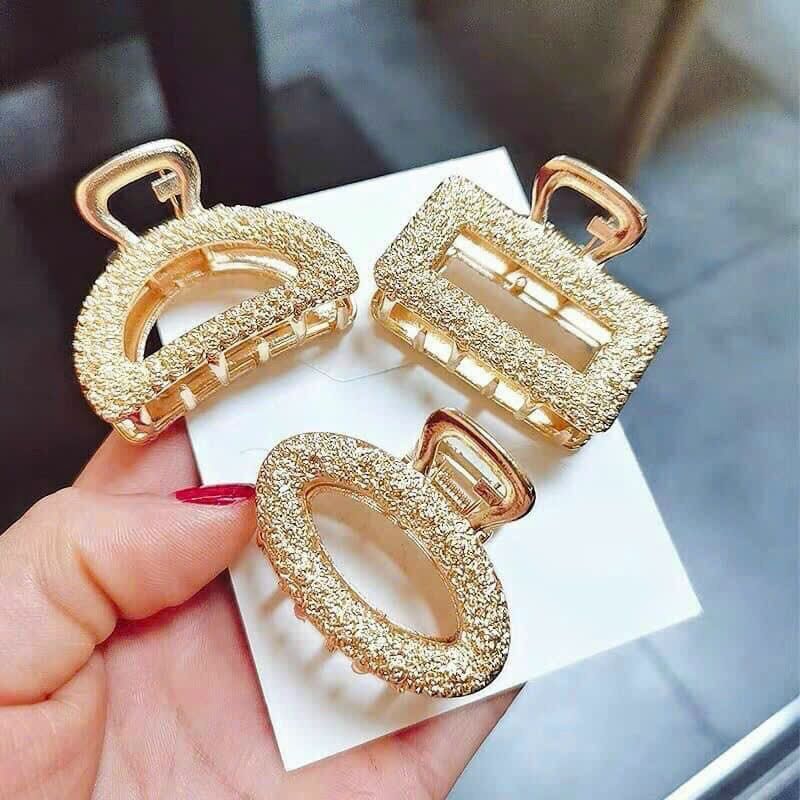 Set 5 Kẹp tóc vàng nơ phong cách HQ