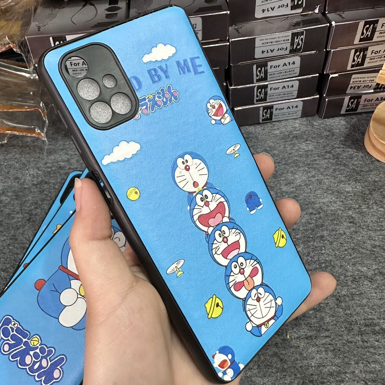 Case ốp lưng Samsung M51 dẻo Doremon siêu dễ thương bảo vệ camera