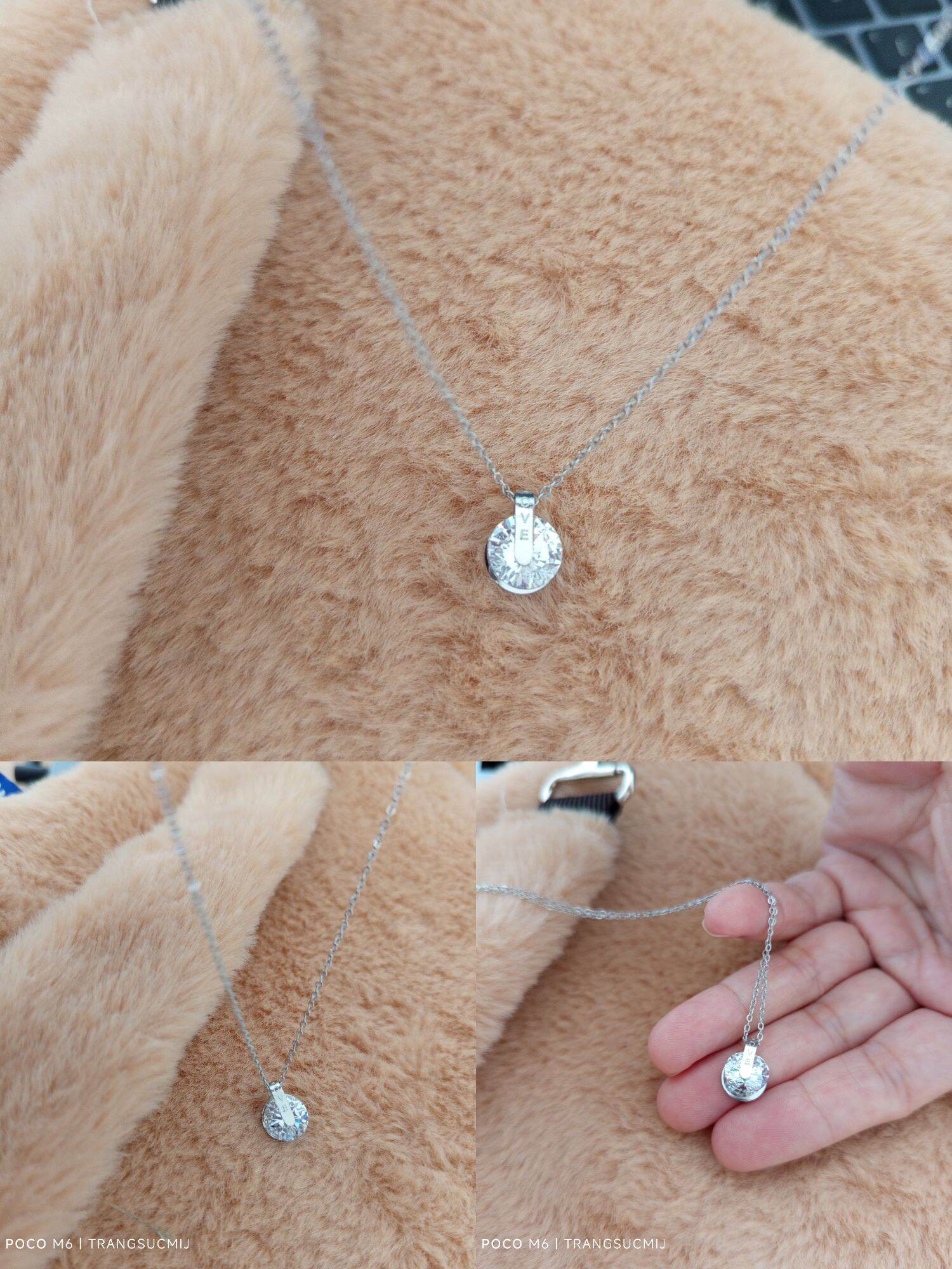 DÂY CHUYỀN TITAN ĐÁ TRÒN TRẮNG LOVE