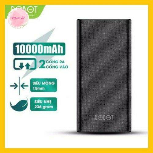 Pin sạc dự phòng robot rt170 10000mah 2 output & 2 input - ps87