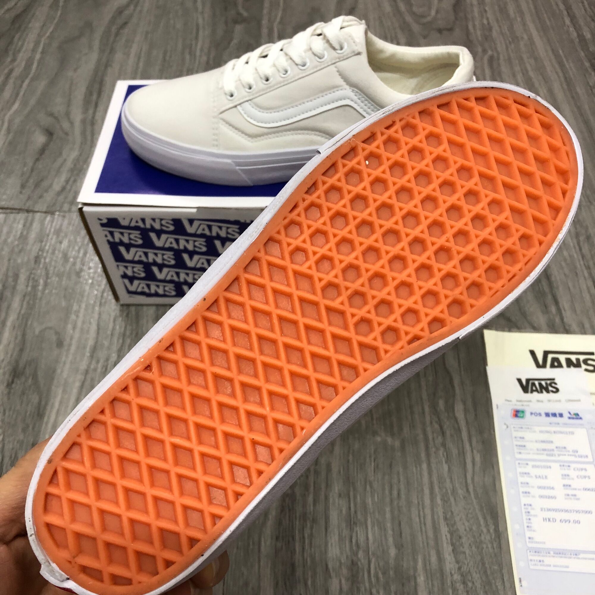 Giầy Vans Old shool Trắng