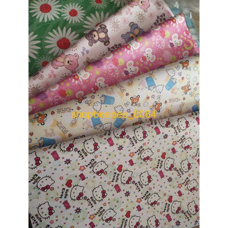 Combo 100 tờ giấy gói quà noel+ kẻ+ hoa